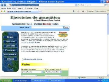 Ejercicios variados de español (Sitio web)