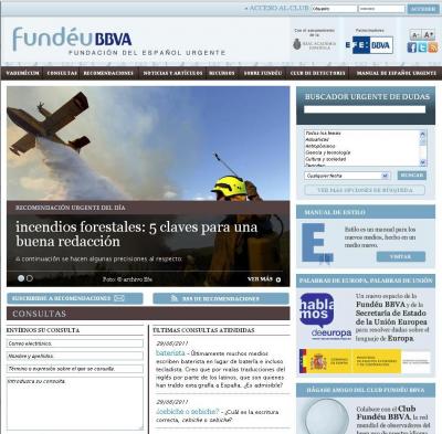 Fundeú - Fundación del Español urgente (Sitio Web)